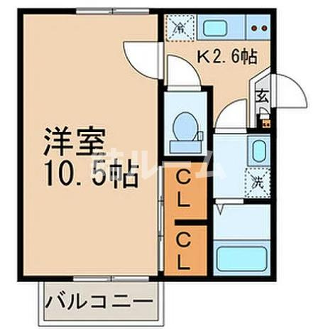 板橋区仲宿のアパートの間取り