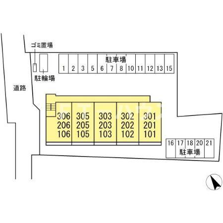サントミーの区画図