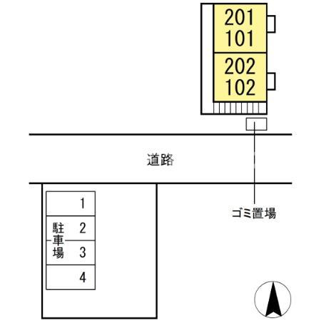 コーポひまわりの区画図