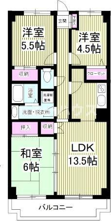 アルブル・オリオン船橋の間取り
