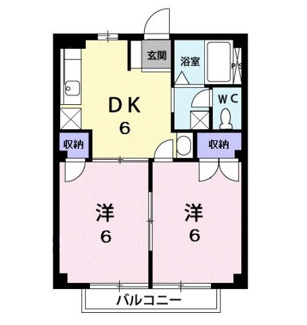 【間取り】 | プラムハイツＡ