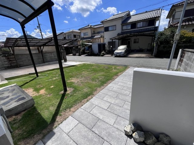 丹波篠山市京町　戸建の庭