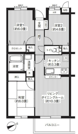 【間取り】 | オークヴィレッジ調布