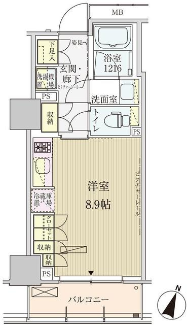 パークアクシス赤坂見附の間取り