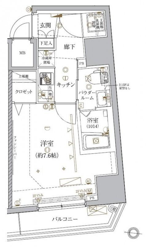文京区西片１丁目の賃貸マンションの間取り