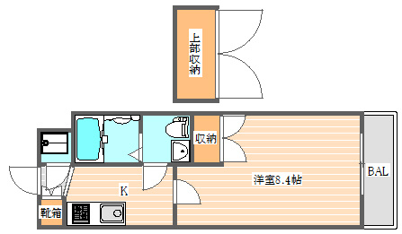 No.70　HARBOR SOUTH TOWER(No.70　ハーバーサウスタワー)の間取り|上部収納には各部屋専用の脚立がついているので女性も手が届きます