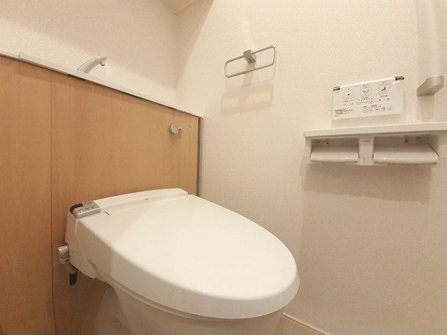 パルトネール板付のトイレ|清潔感のあるトイレです。
