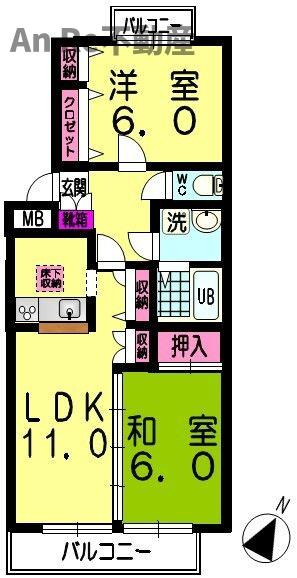 ネクサス東領家の間取り