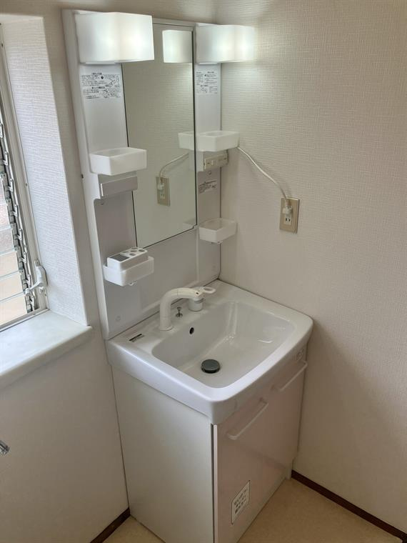 上戸建の洗面所