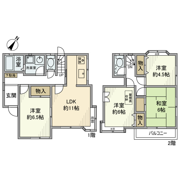 上戸建の間取り