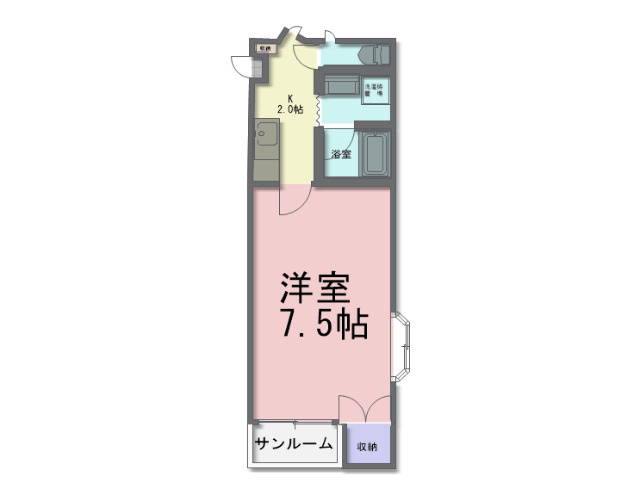 本町山岸ハイツの間取り