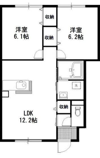 【間取り】 | エルメゾン園山