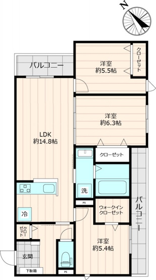 【間取り】 | アズール伯玄