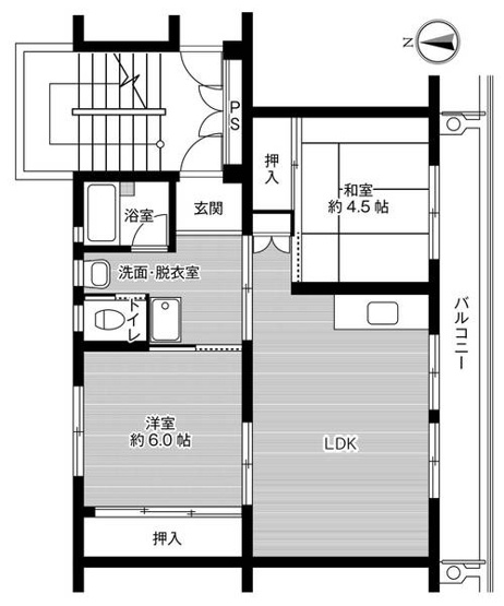 【間取り】 | ビレッジハウス高道祖2号棟