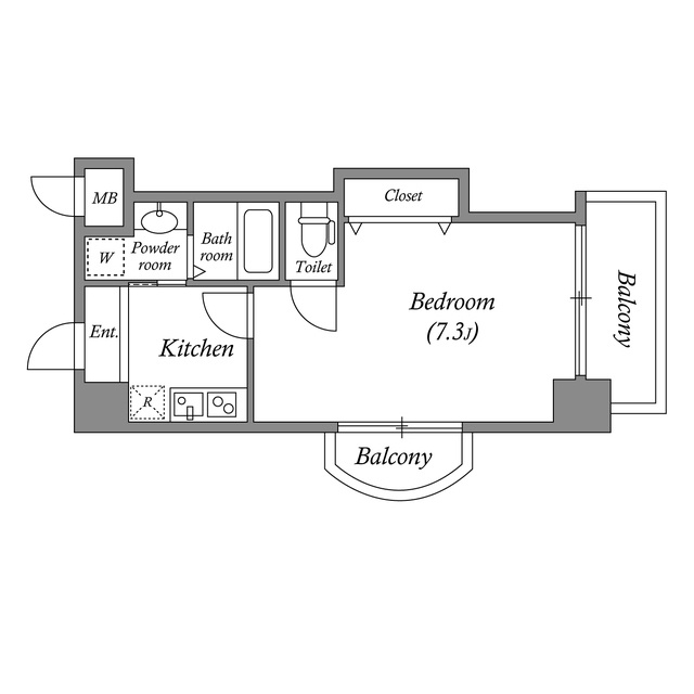 Uresidence京橋の間取り
