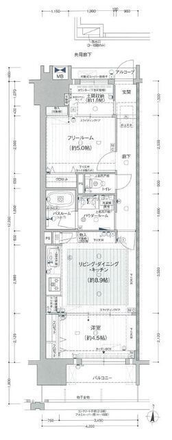 プレサンス　ジェネ　新栄町駅前　葵の間取り