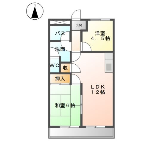 エスポワール滝の水の間取り
