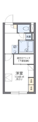 レオパレスセントラル南４条Ｂの間取り
