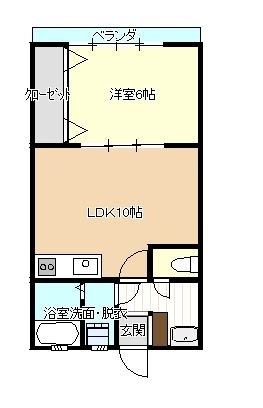 黒髪ハイツの間取り
