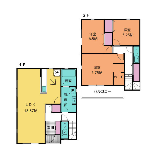 沼津市西添町23-1期3号棟の間取り