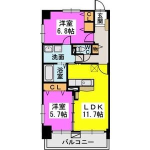 【間取り】 | リヴィエールシャン那珂