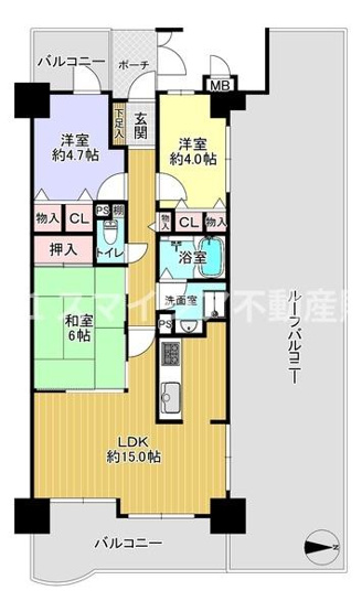 【間取り】 | ロイヤルシャトーねやがわオークビル