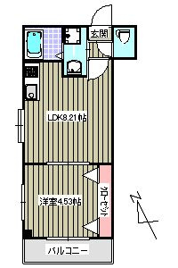 【間取り】 | ゆうプラザ博多駅東A棟