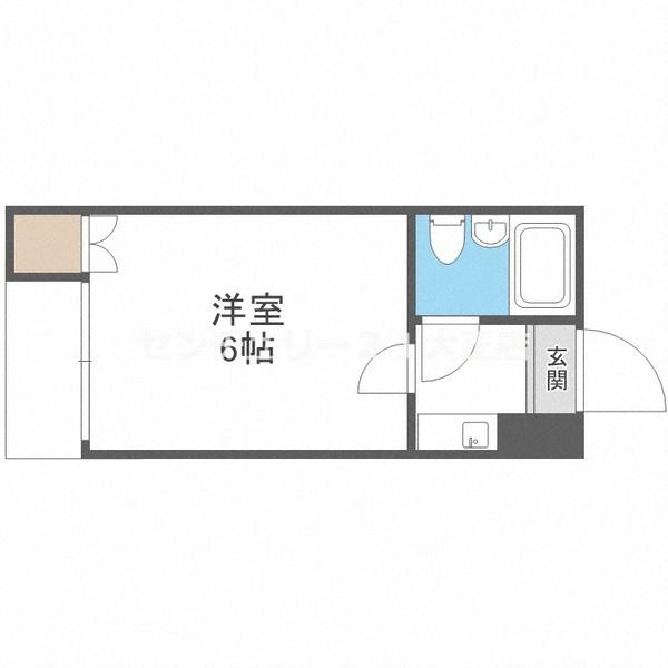 大阪市港区南市岡３丁目の賃貸マンションの間取り