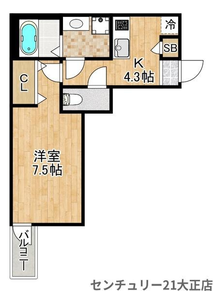 H-maison大正4の間取り