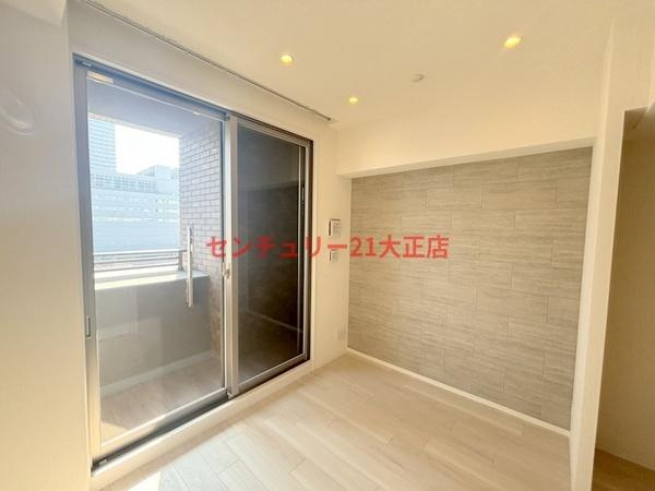 パークフラッツ弁天町駅前の洋室