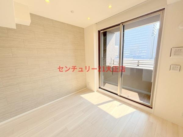 パークフラッツ弁天町駅前の洋室
