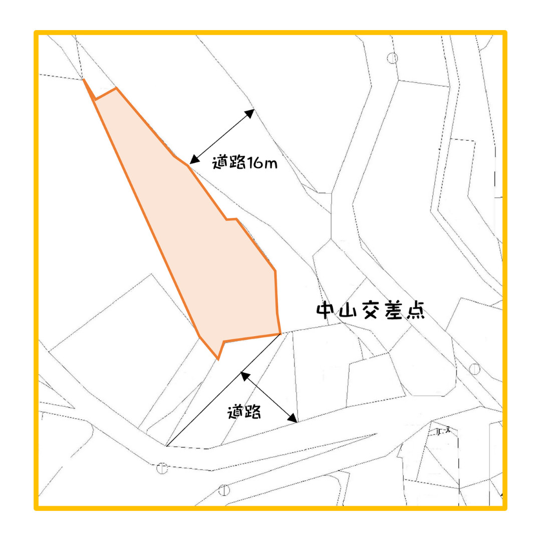 名護市中山の土地図