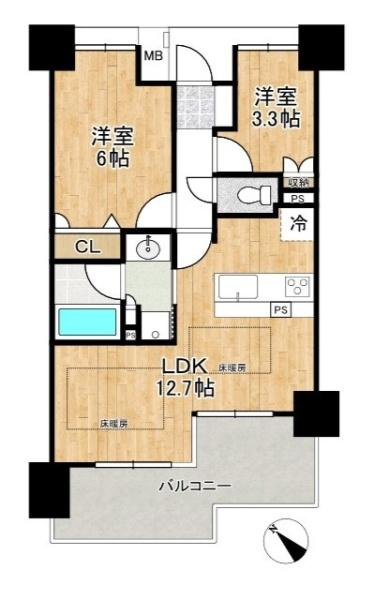 エスリード五位堂駅前の間取り|■室内は丁寧にご使用されており、ぜひ現地をご覧いただきたい一邸です！
