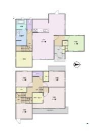 和歌山市井辺　中古戸建の間取り