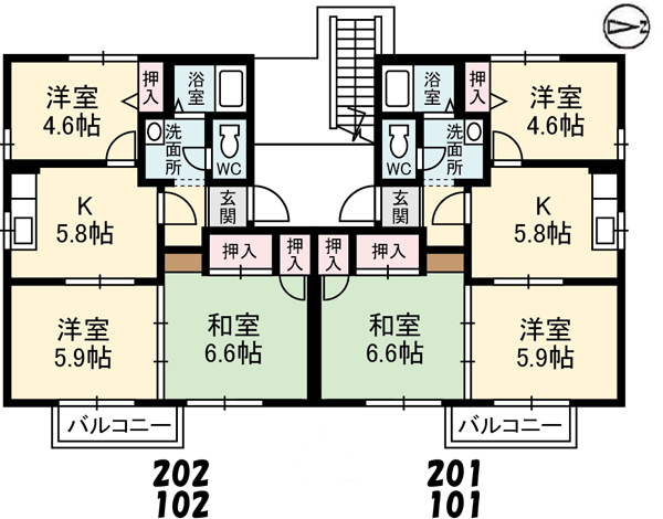【間取り】 | フレグランスボヌールＡ棟