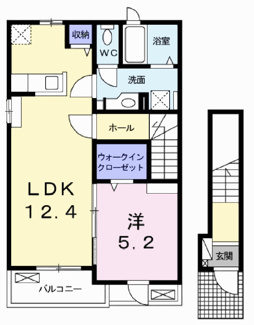 【間取り】 | グレイスハイツ　ⅡＡ