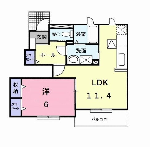 グレイス　リリー　Ａの間取り