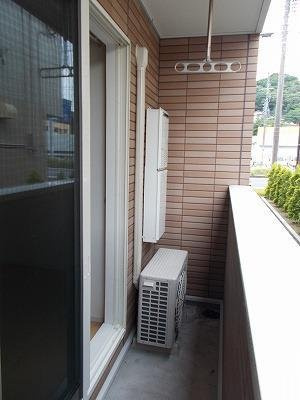 メゾネットトロワのバルコニー
