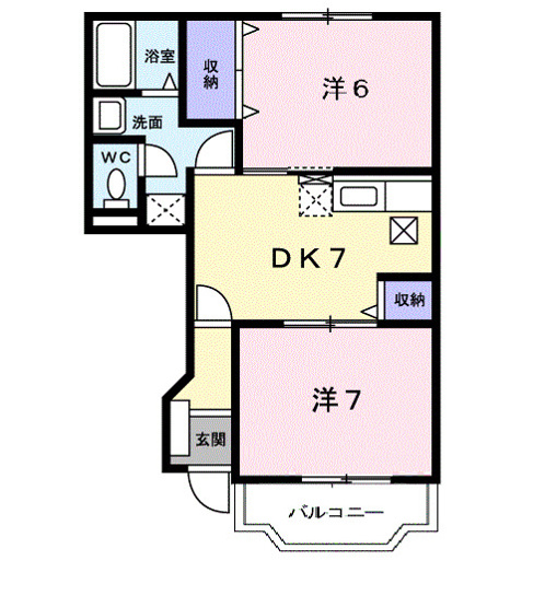 【間取り】 | プリマベーラ古国府Ⅰ