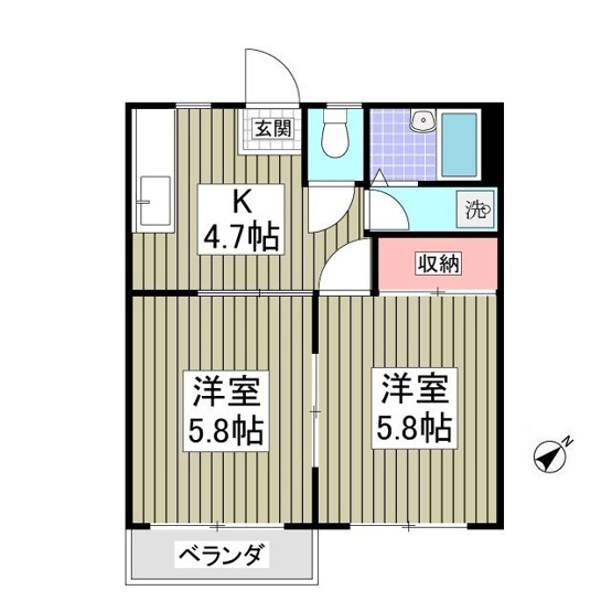 【間取り】 | グリーンマンション渡辺