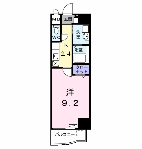 プラシード　Ｙ’ｓの間取り