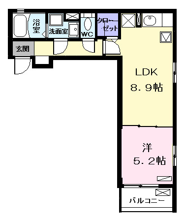 カーサ川前の間取り
