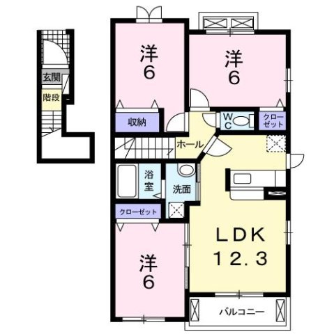 ル　シャトウⅡの間取り