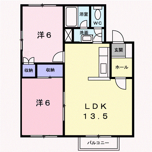 クレストール高柳の間取り