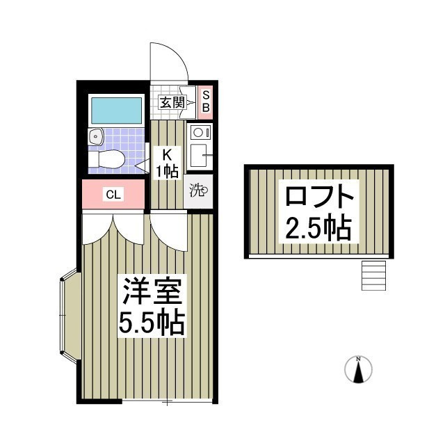 ビューシティ都賀Ⅱの間取り