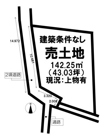 売土地の土地図
