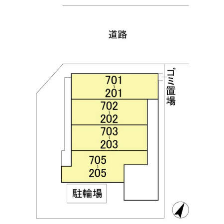 ティアレットの区画図