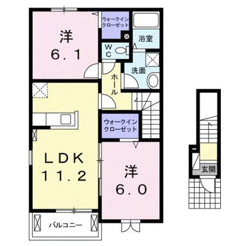 【間取り】 | プロムナード　Ｋ　Ⅱ