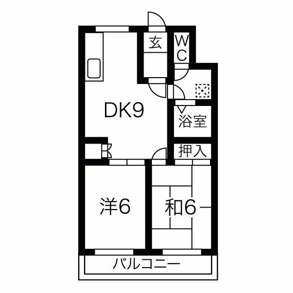 ヌフ奥田の間取り