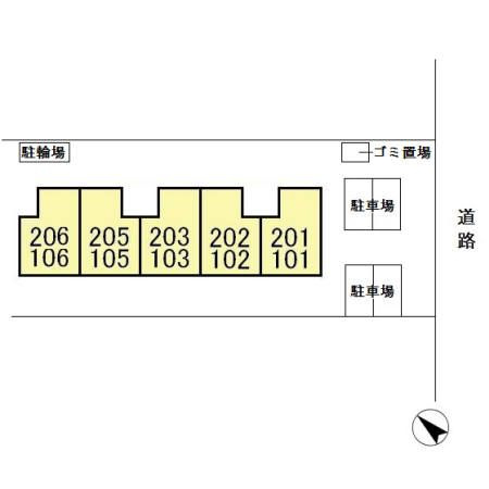 ファーストコーポⅡの区画図